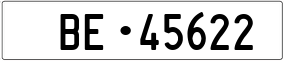 Trailer License Plate